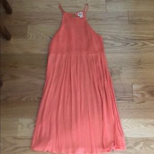 Coral Smocked Dress